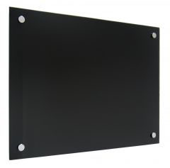 Tableau magnétique verre  noir - 120x90 cm