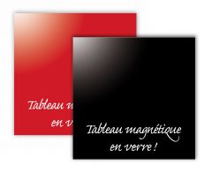 Tableau magnétique en verre - noir