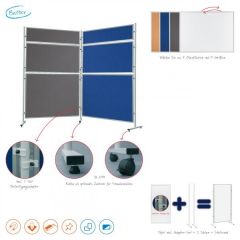 Partition stand - tableau double face laqué 120x60cm