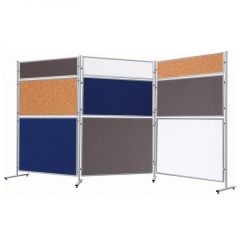 Panneau d'affichage double face acier laqué Partition Franken 120x120 cm