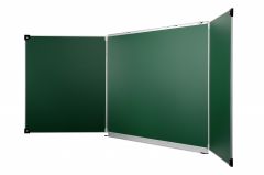 Tableau craie triptyque 120x150 cm - 5 faces - émail vert