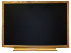 Tableau Vintage bois massif 120x 150 cm teinte claire avec auget -  émail noir