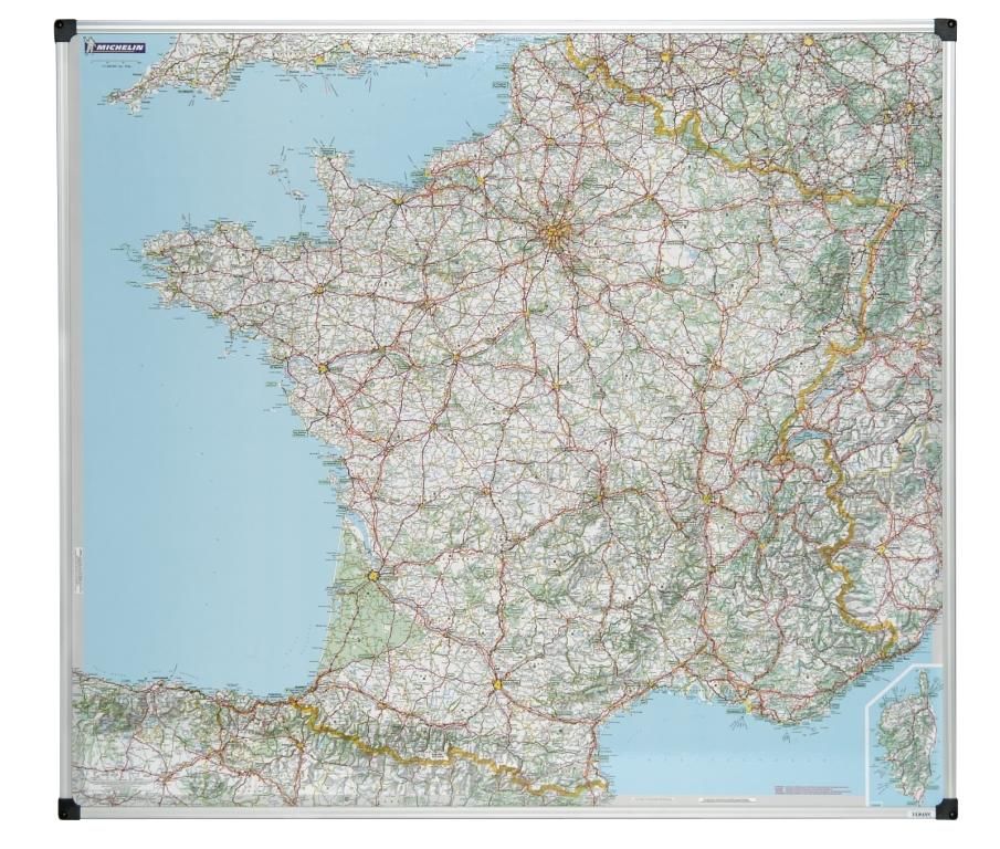 Acheter une carte de France routière magnétique
